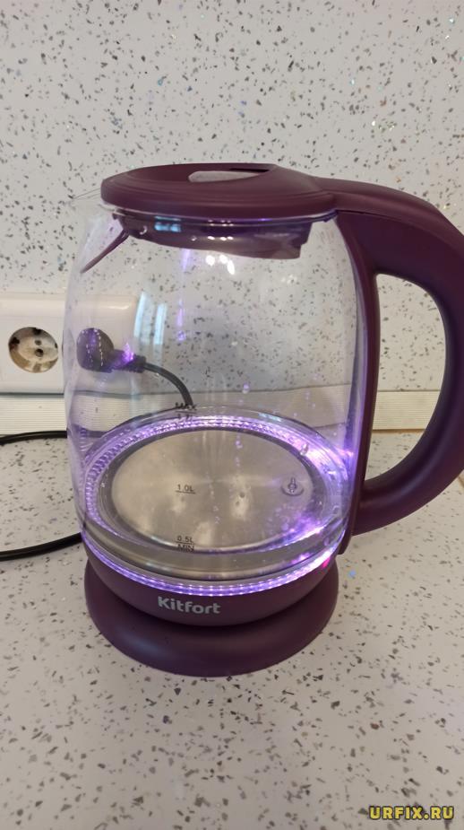 Чайник Kitfort KT-640-5 фиолетовая подсветка