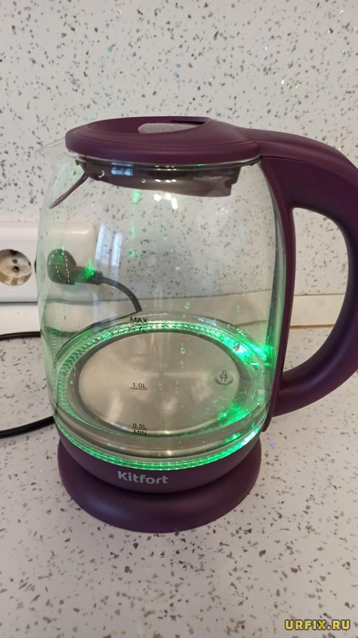 Чайник Kitfort KT-640-5 зеленая подсветка